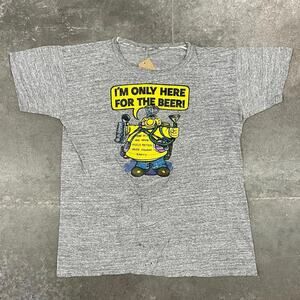 Vintage 1973 Roach Im Only Here For The Beer T-Shirt Medium